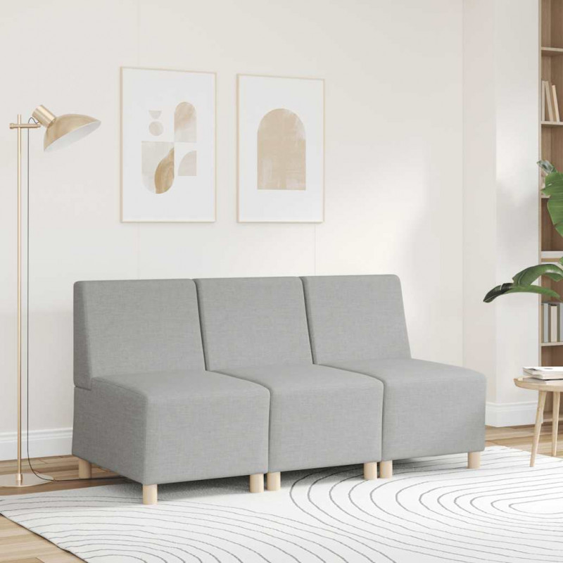Modułowa sofa bez podłokietników Cloud Grey 55 cm Materiał