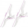 Mewa 2 pcs Srebrny Aluminium