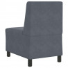 Modułowa sofa bez podłokietników Ciemnoszara 55 cm Aksamit