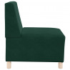 Modułowa sofa bez podłokietników Ciemnozielona 55 cm Aksamit