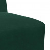 Modułowa sofa bez podłokietników Ciemnozielona 55 cm Aksamit