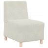 Modułowa sofa bez podłokietników Kremowa 55 cm Aksamitna