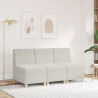 Modułowa sofa bez podłokietników Kremowa 55 cm Aksamitna