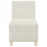 Modułowa sofa bez podłokietników Kremowa 55 cm Aksamitna