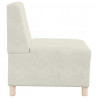 Modułowa sofa bez podłokietników Kremowa 55 cm Aksamitna