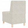 Modułowa sofa bez podłokietników Kremowa 55 cm Aksamitna