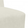 Modułowa sofa bez podłokietników Kremowa 55 cm Aksamitna