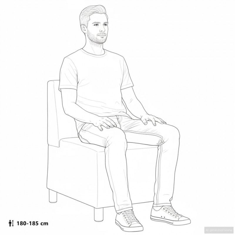 Modułowa sofa bez podłokietników Kremowa 55 cm Aksamitna