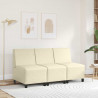 Modułowa sofa bez podłokietników, Kremowy 55 x 74 x 82 cm