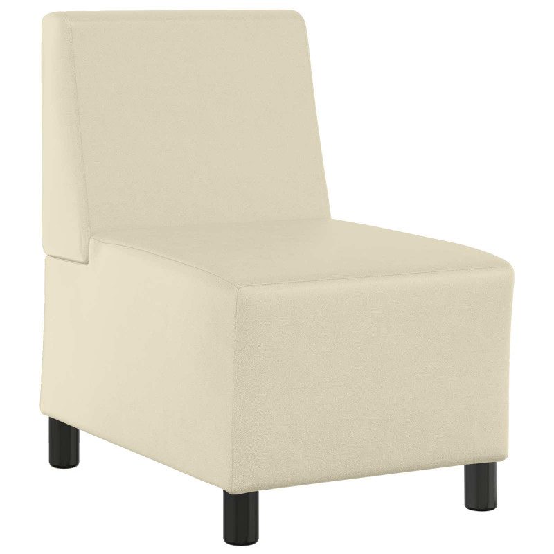 Modułowa sofa bez podłokietników, Kremowy 55 x 74 x 82 cm
