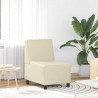 Modułowa sofa bez podłokietników, Kremowy 55 x 74 x 82 cm