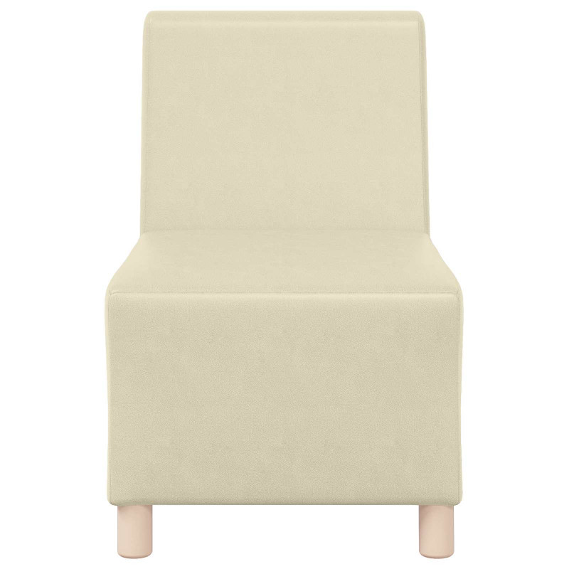 Modułowa sofa bez podłokietników, Kremowy 55 x 74 x 82 cm