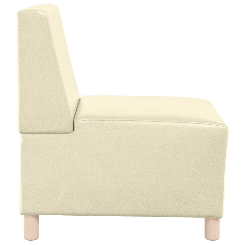 Modułowa sofa bez podłokietników, Kremowy 55 x 74 x 82 cm