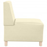 Modułowa sofa bez podłokietników, Kremowy 55 x 74 x 82 cm