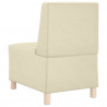 Modułowa sofa bez podłokietników, Kremowy 55 x 74 x 82 cm