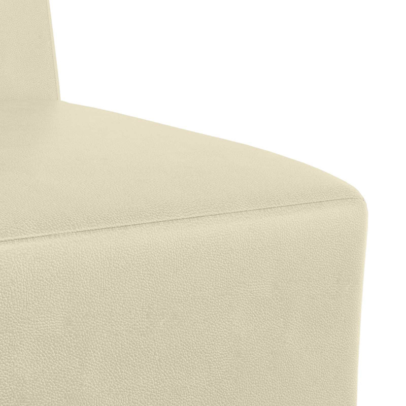 Modułowa sofa bez podłokietników, Kremowy 55 x 74 x 82 cm