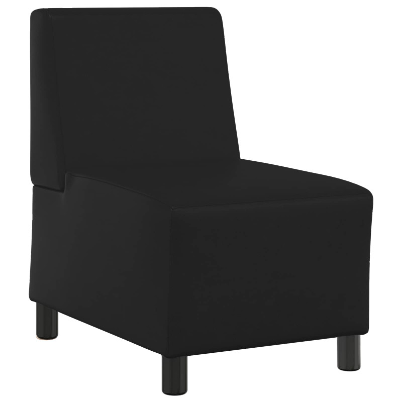Modułowa sofa bez podłokietników, Czarny 55 x 74 x 82 cm