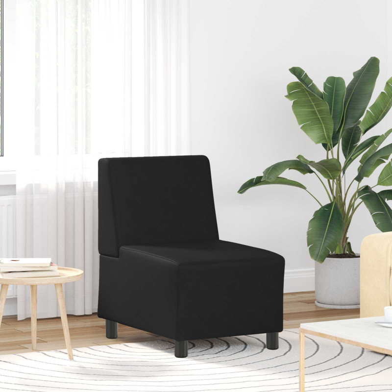 Modułowa sofa bez podłokietników, Czarny 55 x 74 x 82 cm