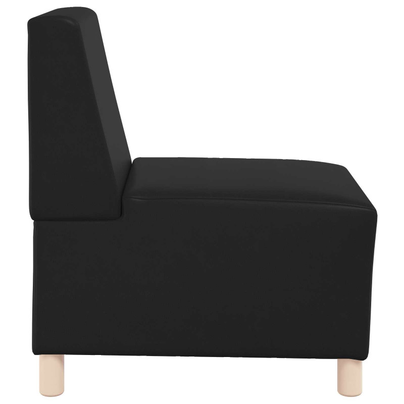 Modułowa sofa bez podłokietników, Czarny 55 x 74 x 82 cm
