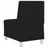 Modułowa sofa bez podłokietników, Czarny 55 x 74 x 82 cm