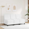 Modułowa sofa bez podłokietników, Biały 55 x 74 x 82 cm