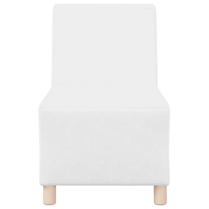 Modułowa sofa bez podłokietników, Biały 55 x 74 x 82 cm