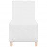 Modułowa sofa bez podłokietników, Biały 55 x 74 x 82 cm