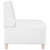 Modułowa sofa bez podłokietników, Biały 55 x 74 x 82 cm