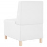 Modułowa sofa bez podłokietników, Biały 55 x 74 x 82 cm
