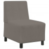 Modułowa sofa bez podłokietników, Jasnoszary 55 x 74 x 82 cm