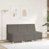 Modułowa sofa bez podłokietników, Jasnoszary 55 x 74 x 82 cm