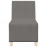 Modułowa sofa bez podłokietników, Jasnoszary 55 x 74 x 82 cm
