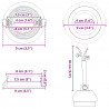 Reflektor 24 pcs Srebrny 9 x 9 x 2 cm Aluminium