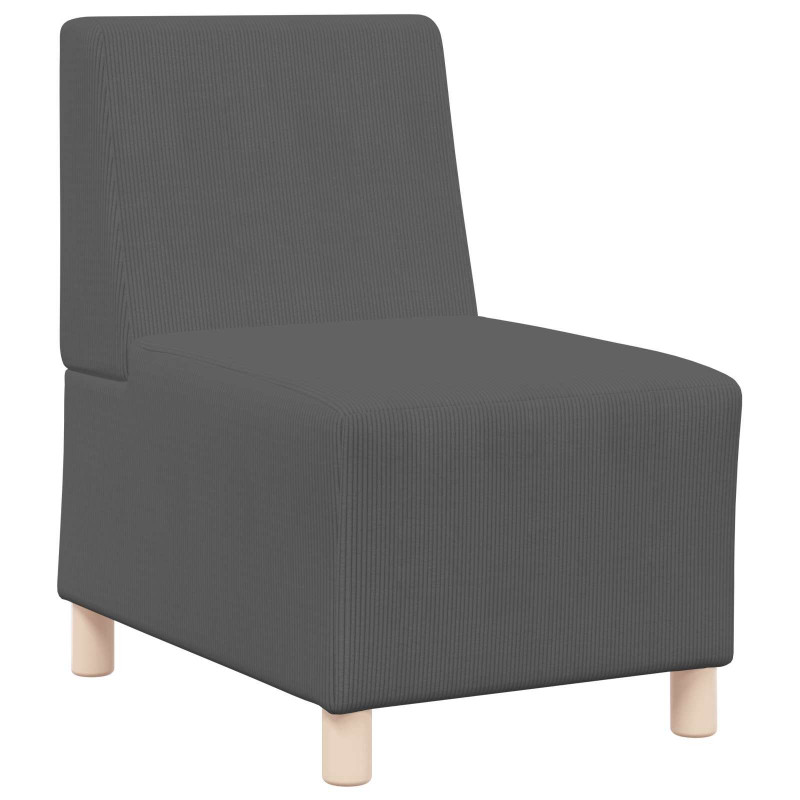 Modułowa sofa bez podłokietników, ciemno szary 55 x 74 x 82 cm