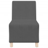 Modułowa sofa bez podłokietników, ciemno szary 55 x 74 x 82 cm