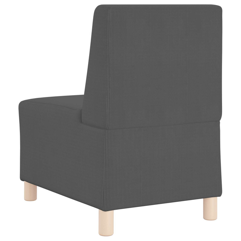 Modułowa sofa bez podłokietników, ciemno szary 55 x 74 x 82 cm