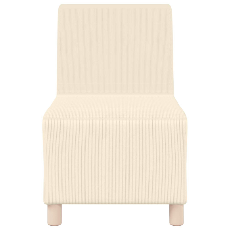 Modułowa sofa bez podłokietników, Kremowy 55 x 74 x 82 cm