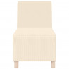 Modułowa sofa bez podłokietników, Kremowy 55 x 74 x 82 cm