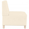 Modułowa sofa bez podłokietników, Kremowy 55 x 74 x 82 cm