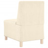Modułowa sofa bez podłokietników, Kremowy 55 x 74 x 82 cm