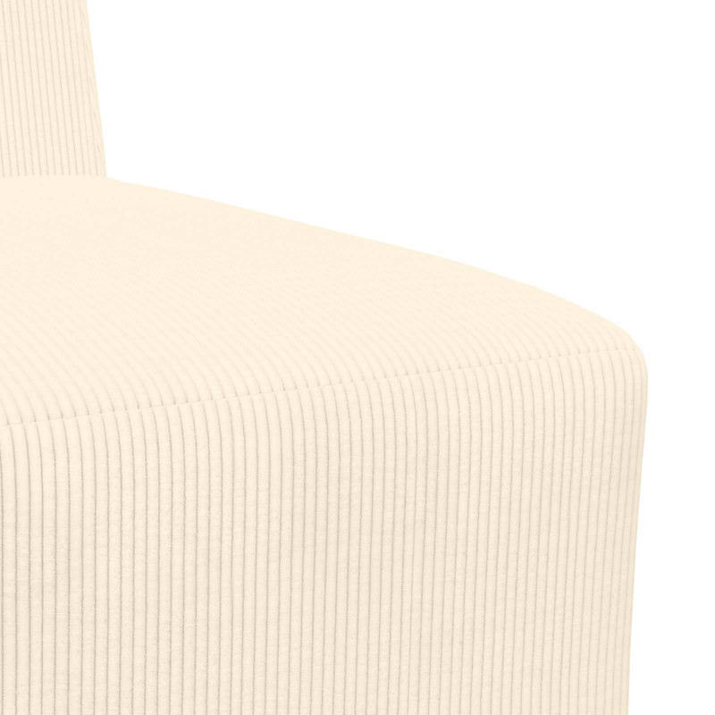 Modułowa sofa bez podłokietników, Kremowy 55 x 74 x 82 cm