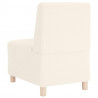 Modułowa sofa bez podłokietników Kremowa 55 cm Kręcona tkanina przypominająca wełnę