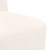 Modułowa sofa bez podłokietników Kremowa 55 cm Kręcona tkanina przypominająca wełnę