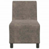 Modułowa sofa bez podłokietników Ciemnoszara 55 cm Skóra syntetyczna zamszowa