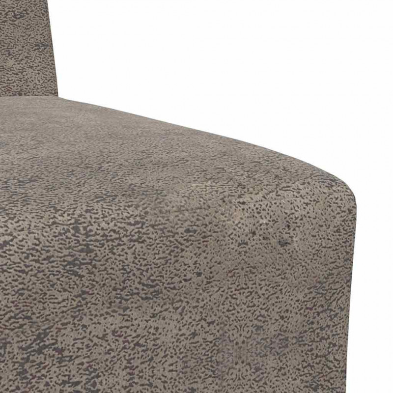 Modułowa sofa bez podłokietników Ciemnoszara 55 cm Skóra syntetyczna zamszowa
