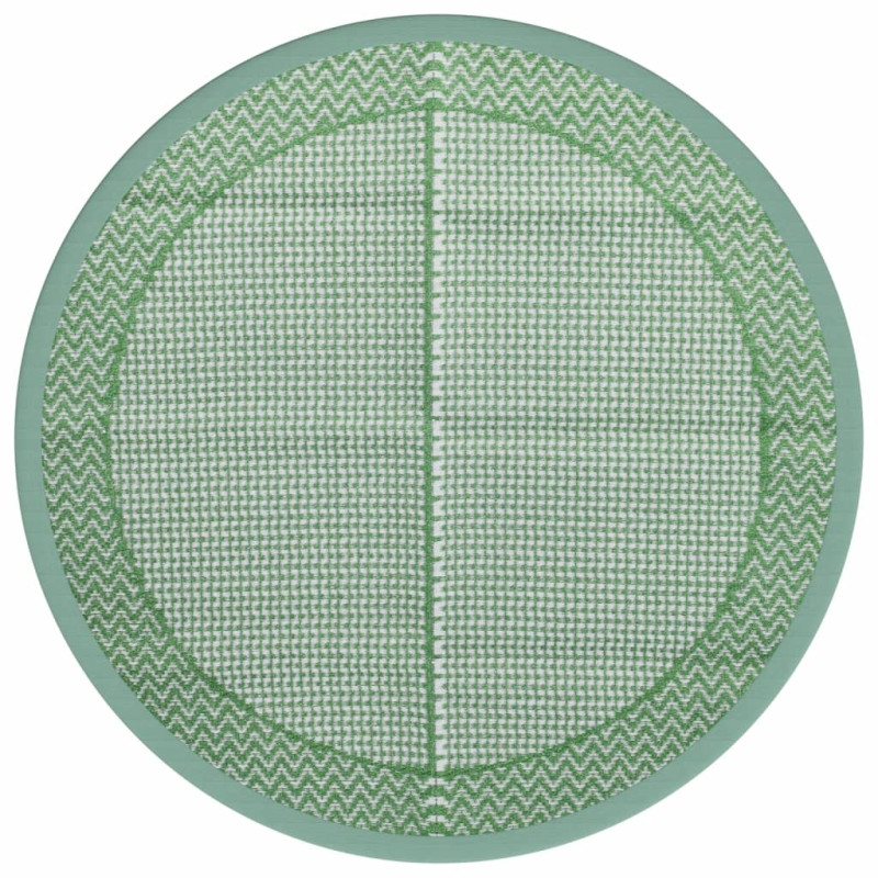 Dywan na zewnątrz, zielony, Ø120 cm, PP