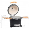 Grill ceramiczny Kamado, wysokość 44 cm
