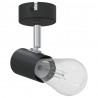 Reflektor sufitowy Czarny 6,5 x 6 x 11,5 cm Metal