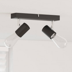 Reflektor sufitowy Czarny 26 x 6,5 x 11,5 cm Metal