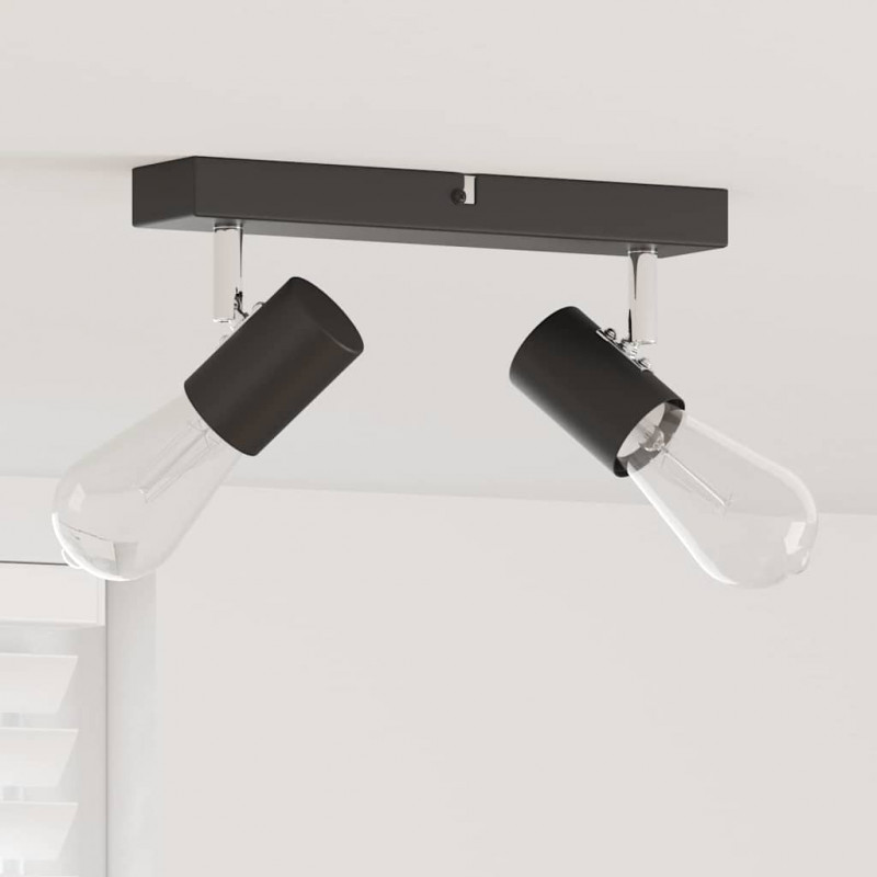 Reflektor sufitowy Czarny 26 x 6,5 x 11,5 cm Metal
